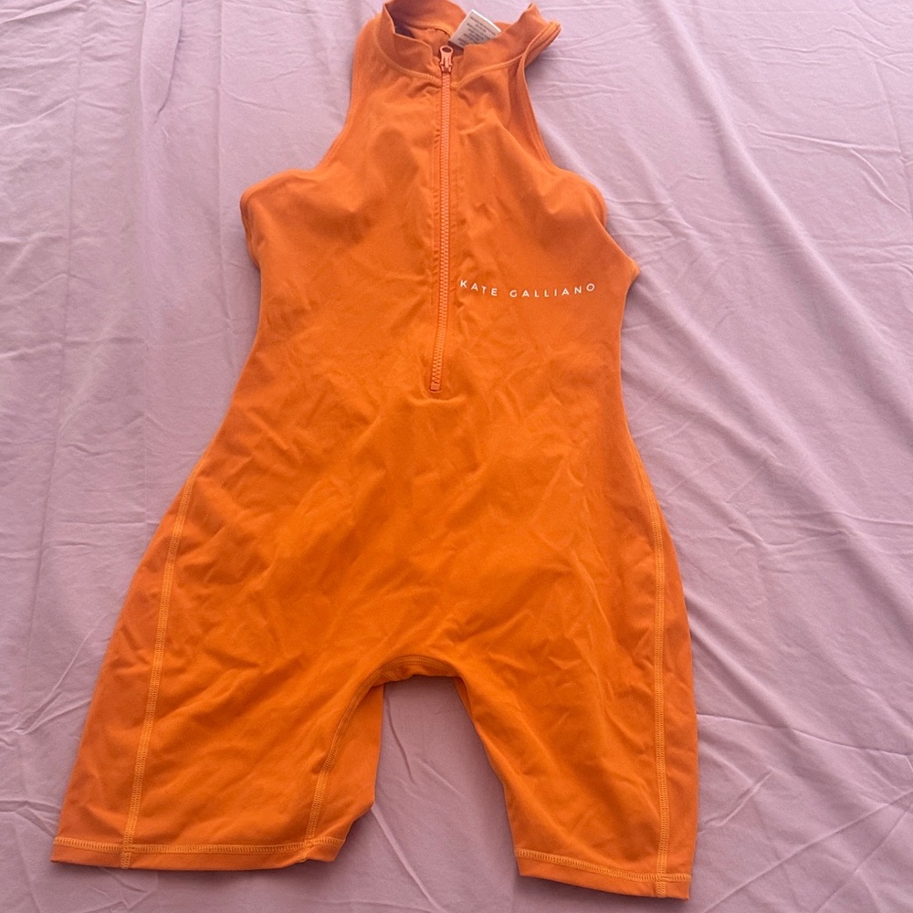 Galliano Orange Sleeveless Jumpsuit 🧡